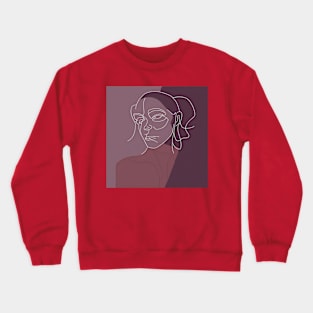 Lady in lines Crewneck Sweatshirt